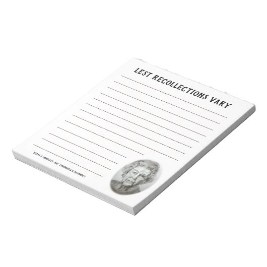 Funny Royal Queen Elizabeth Custom Text Notepad Notitieblok (Gedraaid)