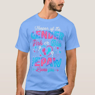 Funny Roze of Blue Pepaw houdt van je geslacht. T-shirt