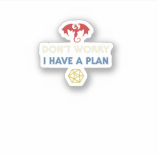 Funny Rpg Dungeons Board Game D20 Dice Fumble Retr Sticker