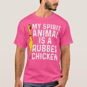 Funny Rubber Chicken Gift Mannen Vrouwen Rubber Ch T-shirt