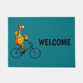 Funny Rubber Chicken Riding Bicycle Deurmat (Voorkant)