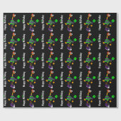 Funny Rubber Chicken Spelling Pickleball Cadeaupapier (Vlak)