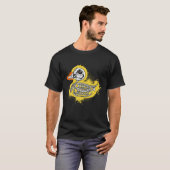 Funny Rubber Duck, Bathing Duck, Skull Skeleton Hu T-shirt (Voorkant volledig)