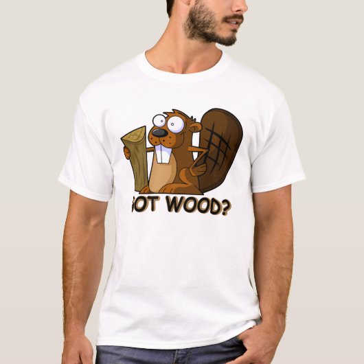 Funny rude Beaver T-shirt (Voorkant)