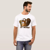 Funny rude Beaver T-shirt (Voorkant volledig)