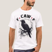 Funny Rude Raven T-shirt (Voorkant)