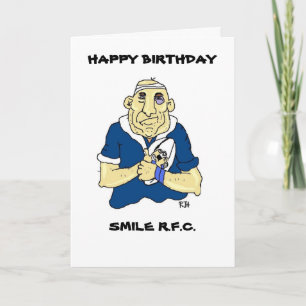 FUNNY RUGBY BIRTHDAY CARD KAART