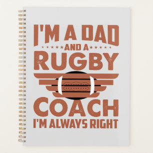 Funny Rugby papa et entraîneur de rugby