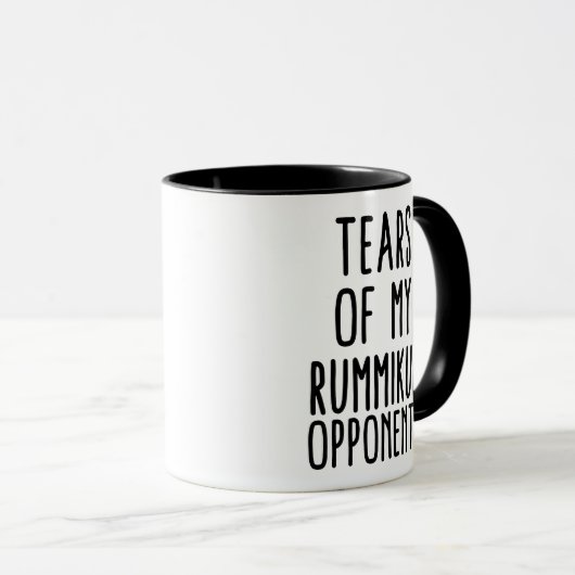 Funny Rummikub Player Gift Mug Mok (Voorkant rechts)