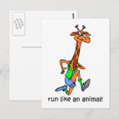 Funny run briefkaart (Voorkant / Achterkant)