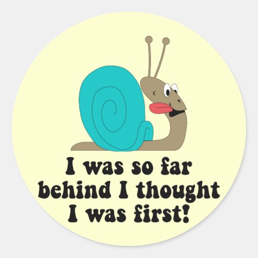 Funny run ronde sticker (Voorkant)