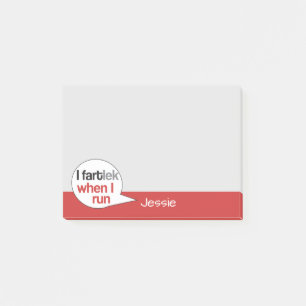 Funny Runner Personnalisé FARTlek © Post-it Notes