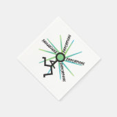 Funny Running Endorphins - Runner Humor Servetten (Hoek)