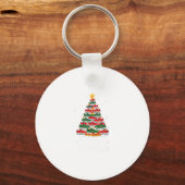Funny Running Scute Ss Cute Sss Christmas Tree Lig Sleutelhanger (Voorkant)