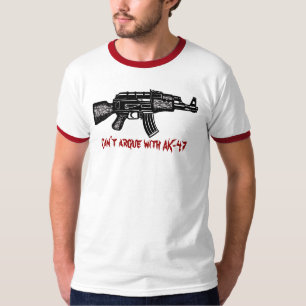 Funny russian AK 47 militair t-shirt design