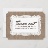 Funny Rustic Bridesmaid / Maid of Honor proposal Kaart (Voorkant)