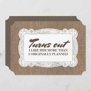 Funny Rustic Bridesmaid / Maid of Honor proposal Kaart