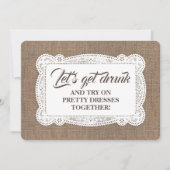 Funny Rustic Bridesmaid / Maid of Honor proposal Kaart (Voorkant)