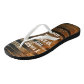 Funny Rustic Wine Barrel Teenslippers (Schuin)