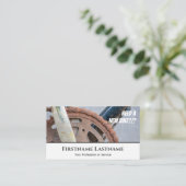 Funny rustycle chain for Bicycle Repair Shops Visitekaartje (Staand voorkant)