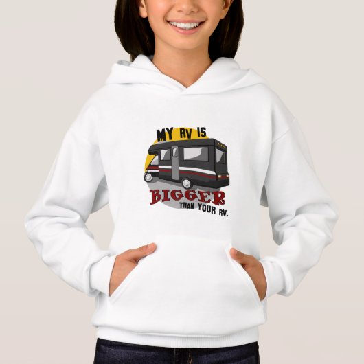 Funny RV Camping Enfants Sweat - shirt à capuche S (Devant)