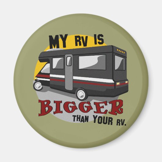 Funny RV Camping Magnet (Devant)