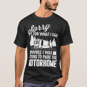 Funny RV Campings Mannen Women Camp Parking Motorh T-shirt