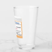 Funny RX Prescription Shot Glass Glas (Links)