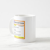 Funny rx recept koffiemok (Voorkant links)