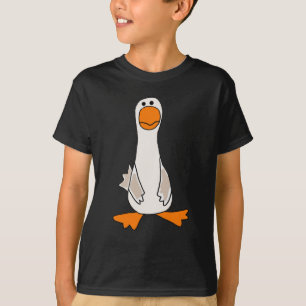 Funny Sad Goose Cartoon T-shirt