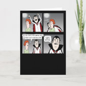 Funny Sad Vampire Halloween Kaart (Voorkant)