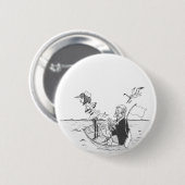 Funny Sailing Button (Voorkant /achterkant)