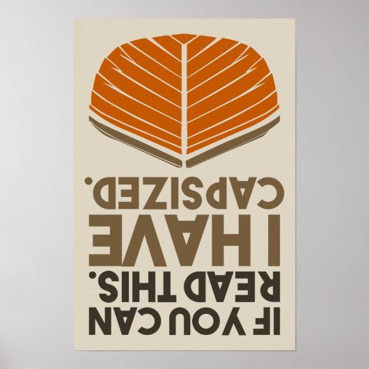 Funny Sailing Nautical Theme Kapitein Pun Poster (Voorkant)