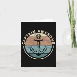 Funny Sailor Boat Kapitein Geweldige Kaart