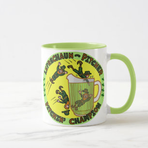Funny Saint Patrick's Day Leprechaun Pitcher Mok