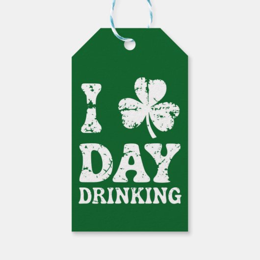 Funny Saint Patricks Day Party St Pats Funny Drink Cadeaulabel (Achterkant)
