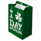 Funny Saint Patricks Day Party St Pats Funny Drink Medium Cadeauzakje (Voorkant Gekanteld)