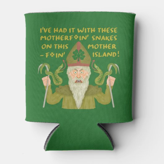 Funny Saint Patrick's Day Sakes Joke Green Irish Blikjeskoeler (Voorkant)