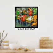 Funny Salad Bar Poster (Keuken)