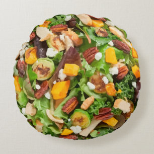 Funny Salad Thgerespecteerde Pillow Rond Kussen
