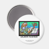 Funny Salman Rushdie Fish Magnet Magneet (Voorkant / Achterkant)