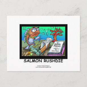 Funny Salman Rushdie Fish Post Kaarten set-set 8