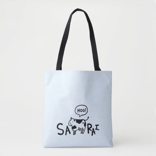 Funny SAMURAI canvas tas (Voorkant)