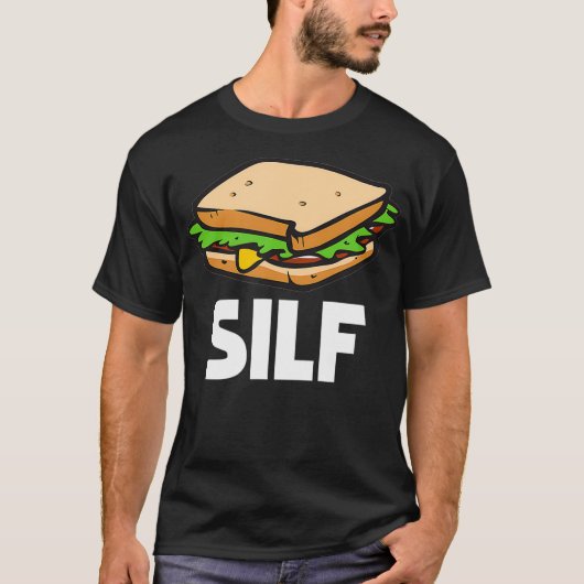 Funny Sandwich SILF en deli subgift T-shirt (Voorkant)