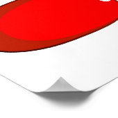 Funny Santa and Reindeer Cartoon Poster (Hoek)