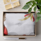 Funny Santa and Reindeer Cartoon Tissuepapier (Geschenk)