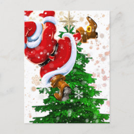 Funny Santa Briefkaart