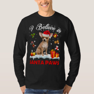Funny Santa Chihuahua Claus Dog kerstdecor T-shirt