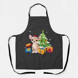 Funny Santa Chihuahua Hond Kerstboom Cadeaus Kerst Schort