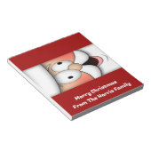 Funny Santa Christmas Snoep Bar Wrappers Favoriete Notitieblok (Schuin)